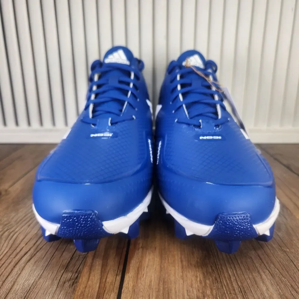 Adidas Icon 7 MD Low Mens Size 13.5 Blue White TPU Molded Baseball Cleats FY4440